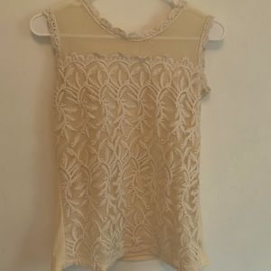 Cream lace top!